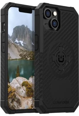 Rokform - iPhone 14 Case, Rugged Series, Dual Magnetic, iPhone Cover with RokLock Twist Lock, Protective Apple Gear, Drop Tested Armor (Black)