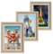 Victor Cadre Photo Rubens Set de 3 - en 13x18 cm Or Beige - Bar: 30x20mm - Verre Véritable - Châssis pour l'image Baroque - Antique - Vintage 13x18 Doré