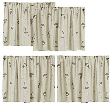 Hoppekids Grüner Ole Lukoie Halbhochbettvorhang inkl. Draht-Set und Haken Für Kinderzimmer