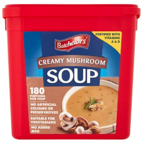 Batchelors Creamy Mushroom Soup – 2250g Bulk Bag | Smooth & Rich Soup | Instant Hot Meal for Restaurants, Catering & Home