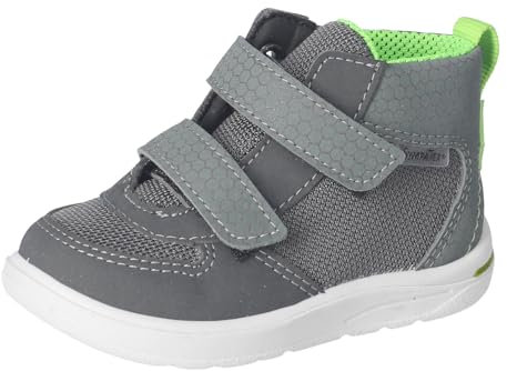 RICOSTA Jungen Stiefel Rory, Kinder Lauflernschuhe, Weite: Mittel, lose Einlage, Sympatex, vegan, wasserdicht, Booties, Grigio/Graphit (490), 24 EU