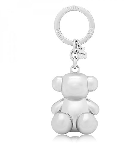 TOUS Bold Bear 395910426 Schlüsselanhänger aus Metall, silber, Talla única, Metallisch