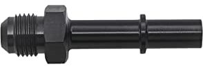 JNNJ 6AN Flare Auf 3/8 Zoll Schlauch Barb Fuel Line Fitting Adapter, Fitting Adapter Union Connector Gerade Aluminium, Push-On Barb Kraftstoffleitungsanschluss(AN6-3/8)