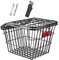 Panier de Vélo Arrière,Panier Vélo Arrière avec Réflecteur,Panier à Vélo Etanche pour Porte-Bagages Arrière,Bike Basket avec Couverture, Montage Facile pour Vélo Electrique Vélo,VTT,avec Vis,Corde
