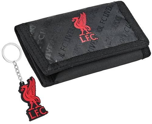 Liverpool FC Geldbeutel Jungen Set mit Schlüsselanhänger Kinder - Fussball Geschenke für Jungs