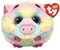 Ty Schweinasso Schwein Beanie Ball 7cm - Quetschbare Beanie Baby Weiche Pluschtiere - Sammelbares Kuscheliges Stofftier