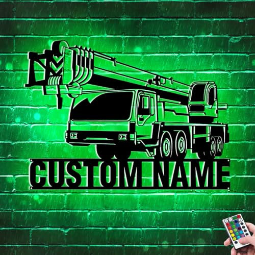 Personalisiertes Neon-Schild mit Traktor-Motiv, individuelles Metall-Traktor-Nachtlicht, 16 Farben mit Fernbedienung, Schlafzimmer-Dekoration, Geburtstag, Weihnachten, Spielzeug, Geschenk für Kinder,