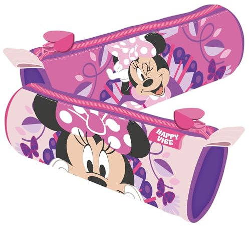 ARDITEX WD16400 Federmäppchen, zylindrisch, 21 x 7 x 7 cm, Disney-Minnie, Minnie