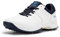 FitVille Herren SpeedEx Golfschuhe V4 Sneaker Extra Weit Walking Schuhe Leichte Bequeme Man Schuhe mit Schnürung atmungsaktive Trainingsschuh für Golf Sport Weiß/Marineblau 41 EU X-Weit