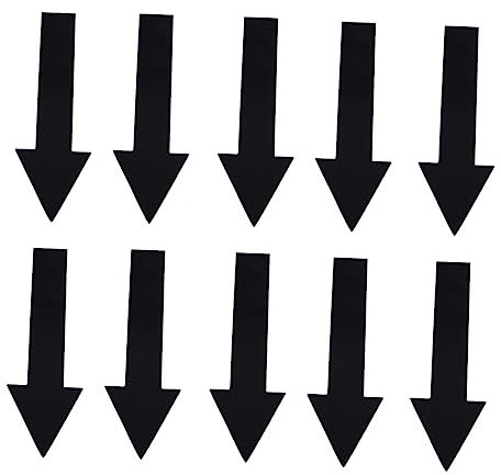 HEMOTON 10 Stück Pfeil Wand Und Bodenaufkleber Selbstklebend Abnehmbar Pvc 25,4 x 9cm Rutschfest Für Treppen Schule Büro Und Verkehrswege