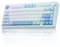 AULA F75 75% Wireless Mechanical Keyboard,2.4Ghz/Type-C/BT5.0 Gaming Keyboards,Advanced Structure,RGB Backlight,Hot Swappable Custom Keyboard for PC/Mac (Sea Salt Blue)