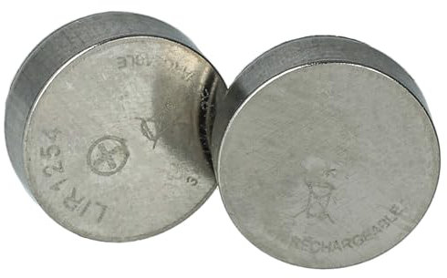 vhbw 2X Batterie Remplacement pour Varta CP1254 A3 pour Casque Audio, écouteurs sans Fil (60mAh, 3,7V, Li-ION)