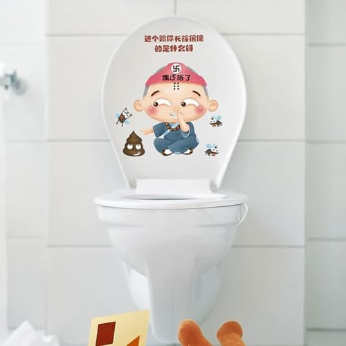 Autocollants colorés pour abattant de toilettes, autocollants imperméables pour murs de salle de bain