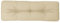 vidaXL Coussin de Palette Beige 120x40x12 cm Tissu