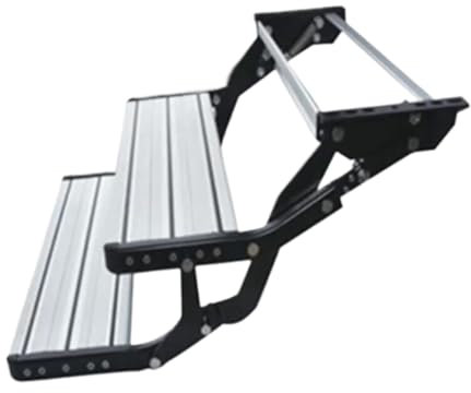 Marchepieds Pour Camping-Car,Électrique Doublelayer Marche En Aluminium Pour Caravane,Interrupteur De Commande De Porte
