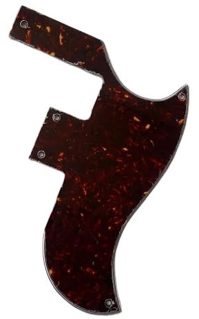 Gitarren Schlagbrett 4 lagig für SG Gitarre Pickguard Backplate Set(Brown tortoise)