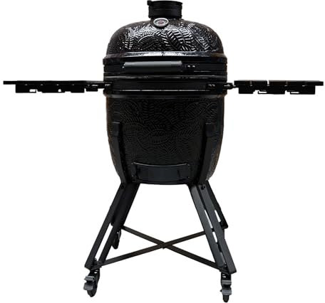 Barbecook Barbecue Kamado Kamal 2.0 Griller, Fumer, Cuire à la Vapeur, rôti, Large, Noir, 128x78x115cm