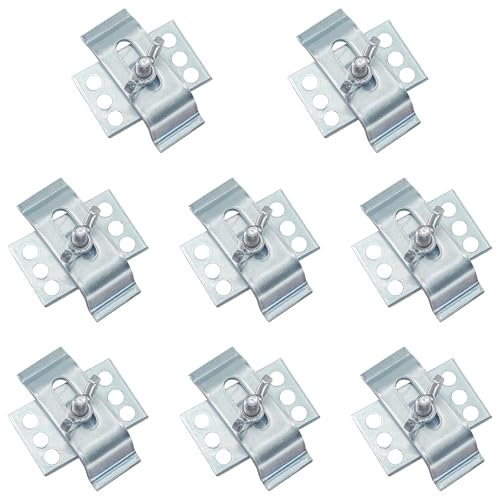 Confezione da 8 staffe per lavello sottotop – Clip di fissaggio sotto lavello per bagno e cucina