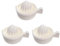 Xnuiasqe 3X Manual Lemon Squeezer, Orange Juice Squeezer, Citrus Orange Manual Hand Juicer Lid Rotation Anti-Slip Reamer