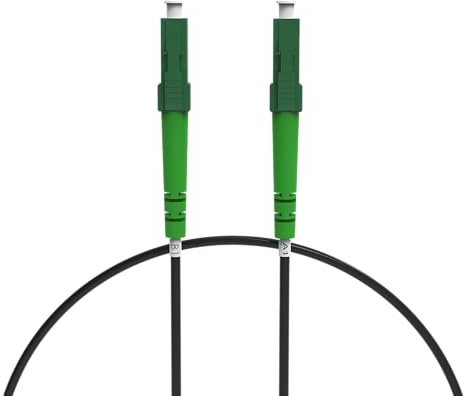 nexinex - 0,5m cavo in fibra ottica corazzato LC/APC su LC/APC cavo patch | Compatibile con Telekom, Vodafone, 1&1, Fritzbox, ecc. | Cavo in fibra ottica LWL Simplex Singlemode OS2 FTTH