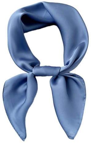 jerbro Damen Chiffon Seidentuch Schals Seidenschal Bandana Halstuch Kopftuch Geschenk Frauen Mädchen Halloween Karneval Kostüm Zubehör