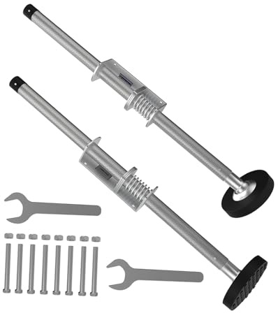 Sharplace Lot de 2 niveleurs d'échelle, outil de nivellement, pieds d'échelle extensibles et réglables pour garage, terrain accidenté, extérieur et, 50cm