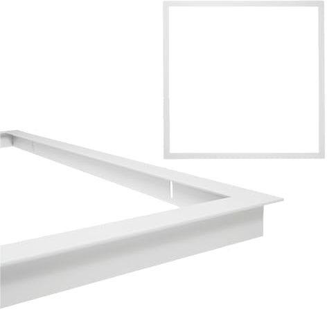 INNOVATE LED Panel 62x62 cm Einbaurahmen Alu 1 Stück I Rahmen Deckenleuchte | Einbaurahmen 62x62 für LED Panel Deckenleuchte I Büro Deckenleuchte Rahmen I Einbauleuchten Büro Deckenlampe Unterputzrahmen