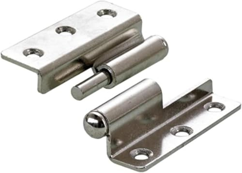 Hettich Möbelband gekröpft aushängbar linker Anschlag 50x40mm 2 Stück | Stahl vernickelt, Artikelnummer 89187