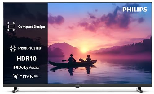 PHILIPS 40PFS6050 2K FHD LED Smart TV - 32 Inch Display with Pixel Plus, Titan OS Platform and Dolby Digital Sound, Works with Alexa and Google Voice Assistant