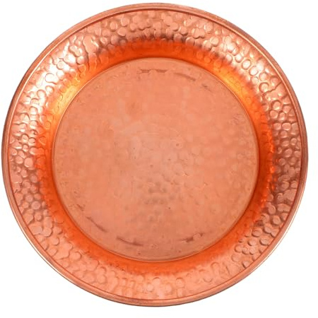 PAMINGONO Ciotola in Rame Battuta a Martello 11,5 Cm Design Unico e Versatile per Supporto Cerimoniale e Decorazione Domestica