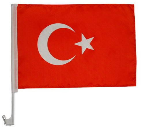 Auto-Fahne: Türkei Fußball Europameisterschaft