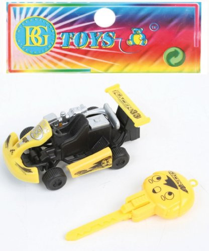 B&G toys 1 x Go-Kart mit Rückzug ca. 9 cm, (gelb, grün, rot)