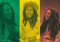 Bob Marley Rasta Collage One love Nue Textil-Flaggen-Plakat 75cm x 110cm