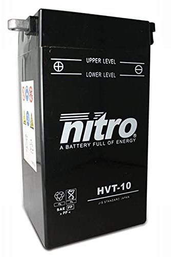 NITRO HVT 10 N Batterie Moto AGM Ouvert sans Acide