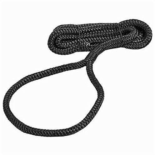 Cima per parabordi di poliestere - blu o nera, Colore:nero, Leinen Ø und Länge:8mm Ø. 1.5m lang