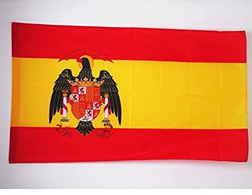 AZ FLAG Bandera de ESPAÑA 1977-1981 150x90cm para Palo - Bandera ESPAÑOLA con Aguila 90 x 150 cm