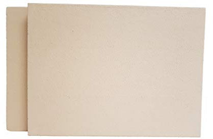 2 Stück 40x30x4 cm Schamottplatte Schamottstein Schamott Schamotte Kamin Kaminofen