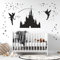 Disney Castle Girls Wandaufkleber – Feen Fee Tinkerbell Sterne [Schwarz]