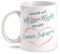 Fashionalarm Tasse Scheiß auf Mister Right - Damon Salvatore beidseitig bedruckt mit Spruch | Geschenk Idee für Fans Vampire D. TV Serie, Farbe:weiß