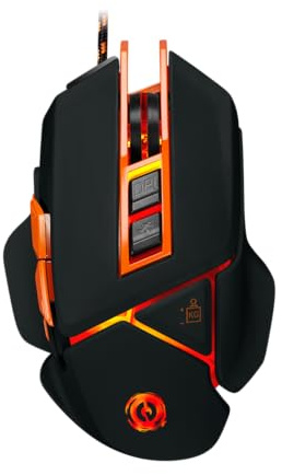 Canyon Gaming Maus 6400DPI Sensor Sharp Sunplus – Gewicht verstellbar – 9 programmierbare Tasten CND-SGM6N