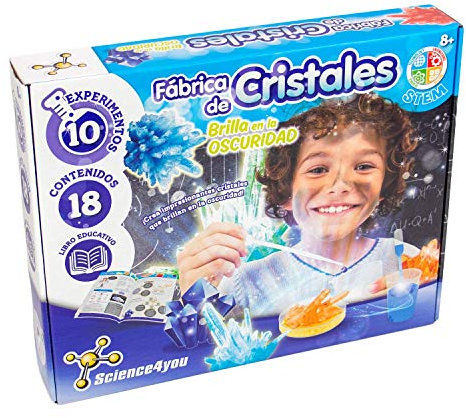 Science4you-Fábrica de Cristales, Brilla en la Oscuridad, Multicolor (5600983608689) , color/modelo surtido