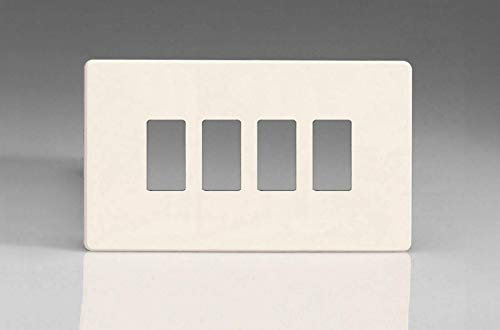 Varilight Quad PowerGrid Plate Kit - Screwless Primed, XDYPGY4S.PD