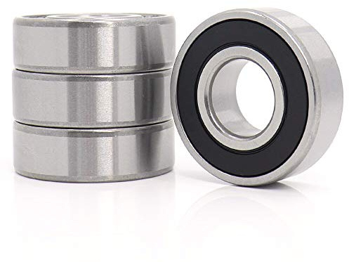 Donepart 6001-2RS Kugellager 12x28x8mm ABEC3 High Speed und vorgeschmierte Rillenkugellager für Elektromotor, Mini Bike, Mäher, Traktor, Spinner etc. (4 Stück)