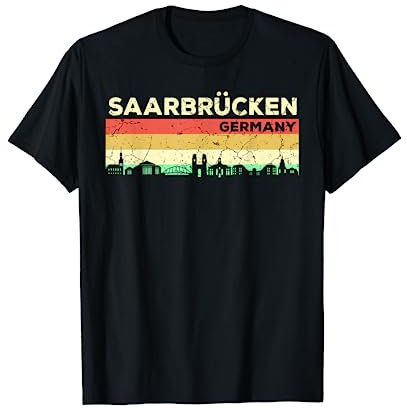 Mein Saarbrücken Skyline Deutschland Heimat Stadt T-Shirt