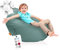 joyfill® XXL Sitzsack Kinder ÖKO-TEX Zertifiziert & 100% Made in Germany I Extra leise & Schadstofffreie Mikroperlen I Kinder Sitzsack XXL mit weichem Baumwollbezug ideal für Jungen & Mädchen