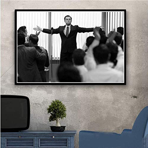 BLAIISRY Poster druckt heiß Der Wolf der Wall Street Leonardo Dicapri TV-Serie Gemälde Kunst Wandbilder Wohnkultur Mqy39T 40X60Cm No Frame …