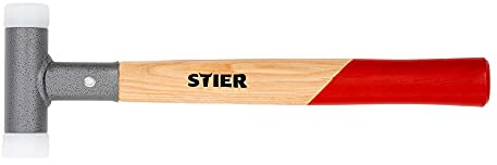 STIER Schonhammer mit Hickory-Stiel, UPE/Nylon (65D/70D), Ø 30 mm, rückschlagfrei