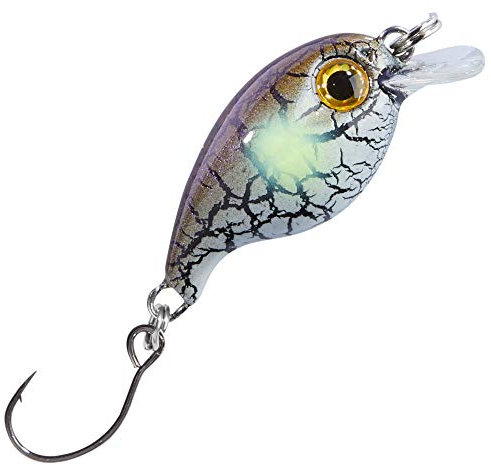 Balzer Trout Attack Crank Wobbler Thunder 3cm 2g - Forellenwobbler, Farbe:Lila-Weiß-Schwarz-Gelb
