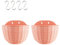 Koomuao 2er Set Hängetopf aus Kunststoff,Blumentöpfe zum Aufhängen mit S-Haken Hängende Geländer Blumentöpfe für Drinnen,Draußen,Gärten,Zäune (Rosa, Groß)