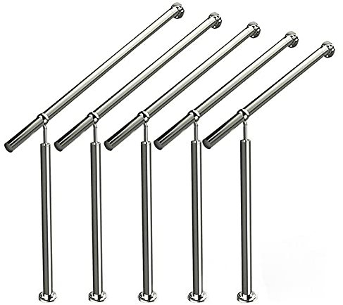 LZQ Edelstahl Geländer Eingangsgeländer Treppengeländer Handlauf für Treppen Wandhandlauf Außen Innen Treppenhaus - 150cm